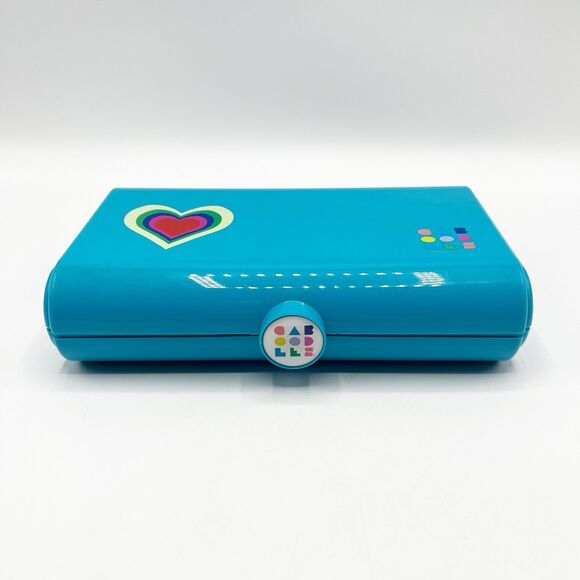 Caboodles Take It Touch Up Cosmetic Makeup Case Organizer Blue 2 Tier w/ Mirror - Picture 2 of 12